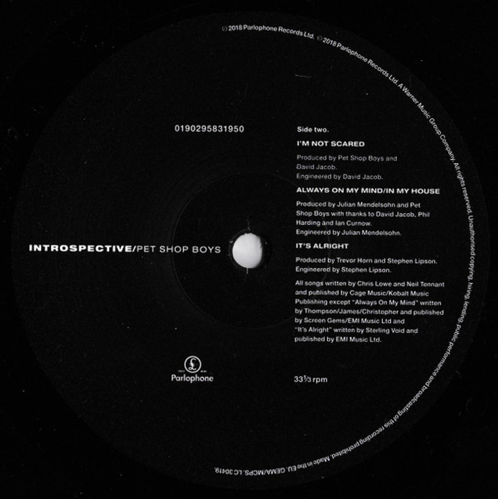Image: Pet Shop Boys – Introspective: 2018 Remastered Version Vinyl LP | Relix