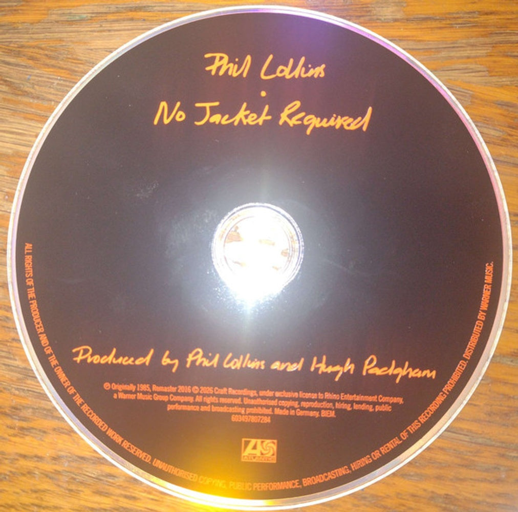 Image: Phil Collins – No Jacket Required (Uk CD) CD | Relix