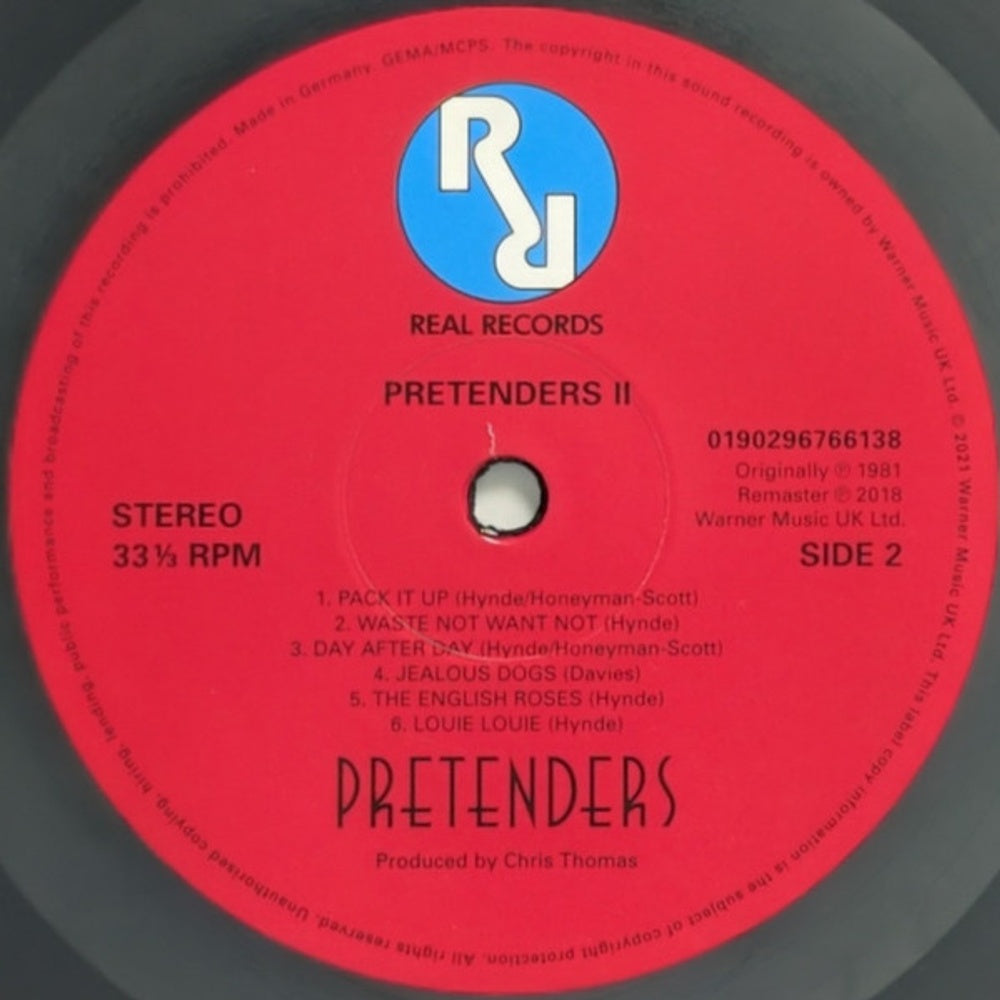Image: Pretenders – Pretenders II: 2018 Remaster Vinyl LP | Relix