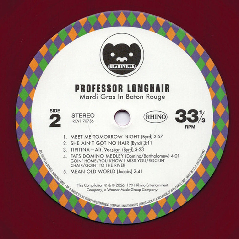 Image: Professor Longhair – The Last Mardi Gras (RSD 2026 LP Vinyl) Vinyl LP | Relix