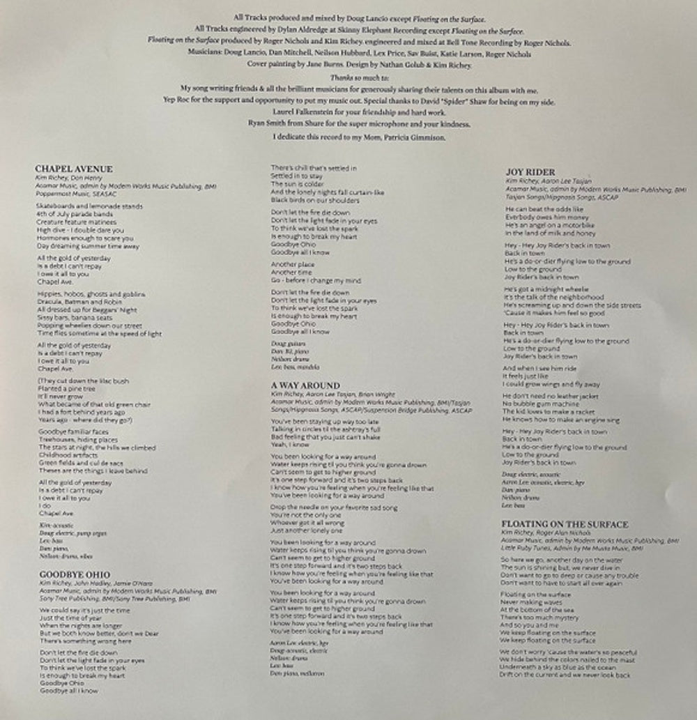 Image: Richey, Kim – Every New Beginning Vinyl LP | Relix