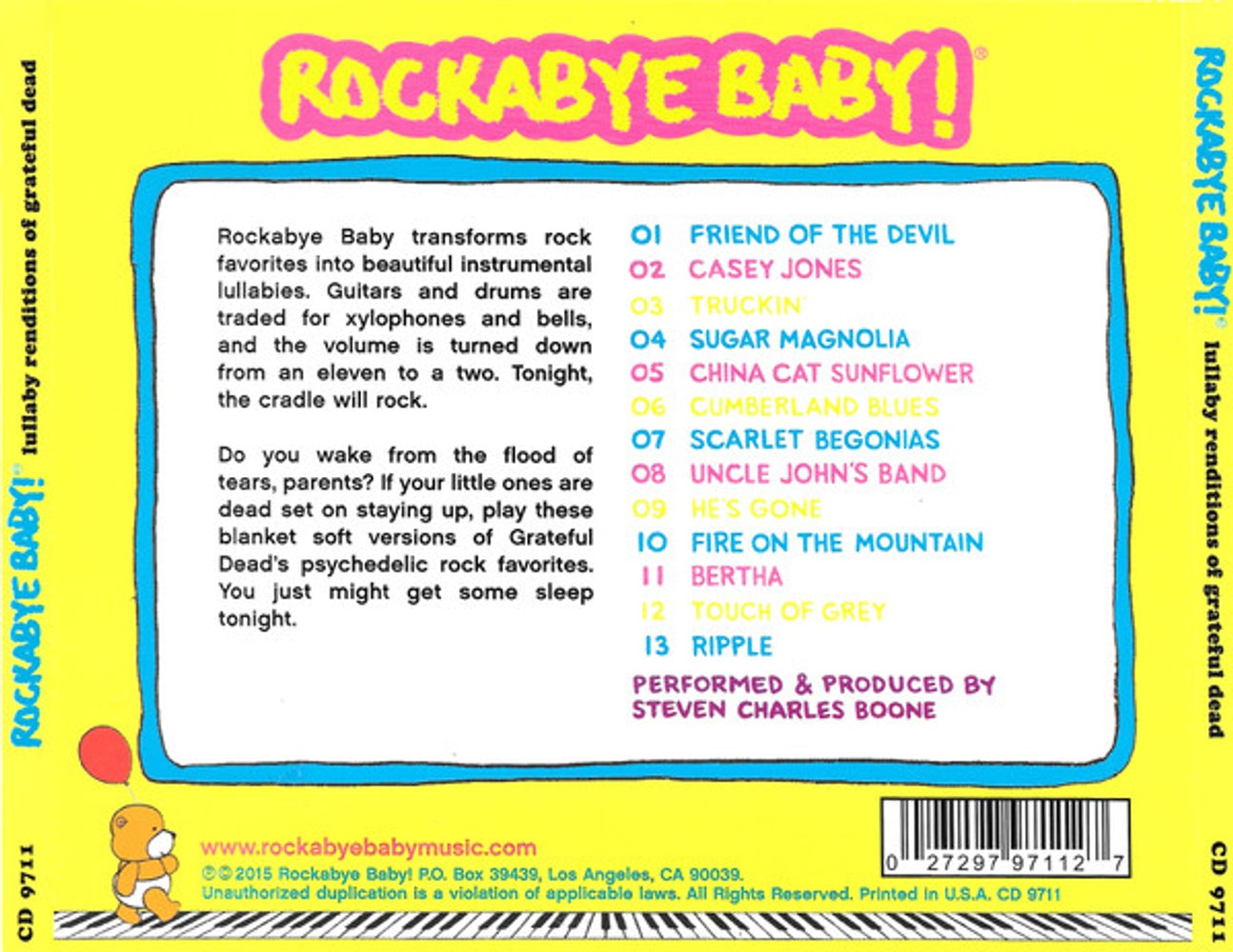 Image: Rockabye Baby! – Lullaby Renditions of Grateful Dead CD | Relix