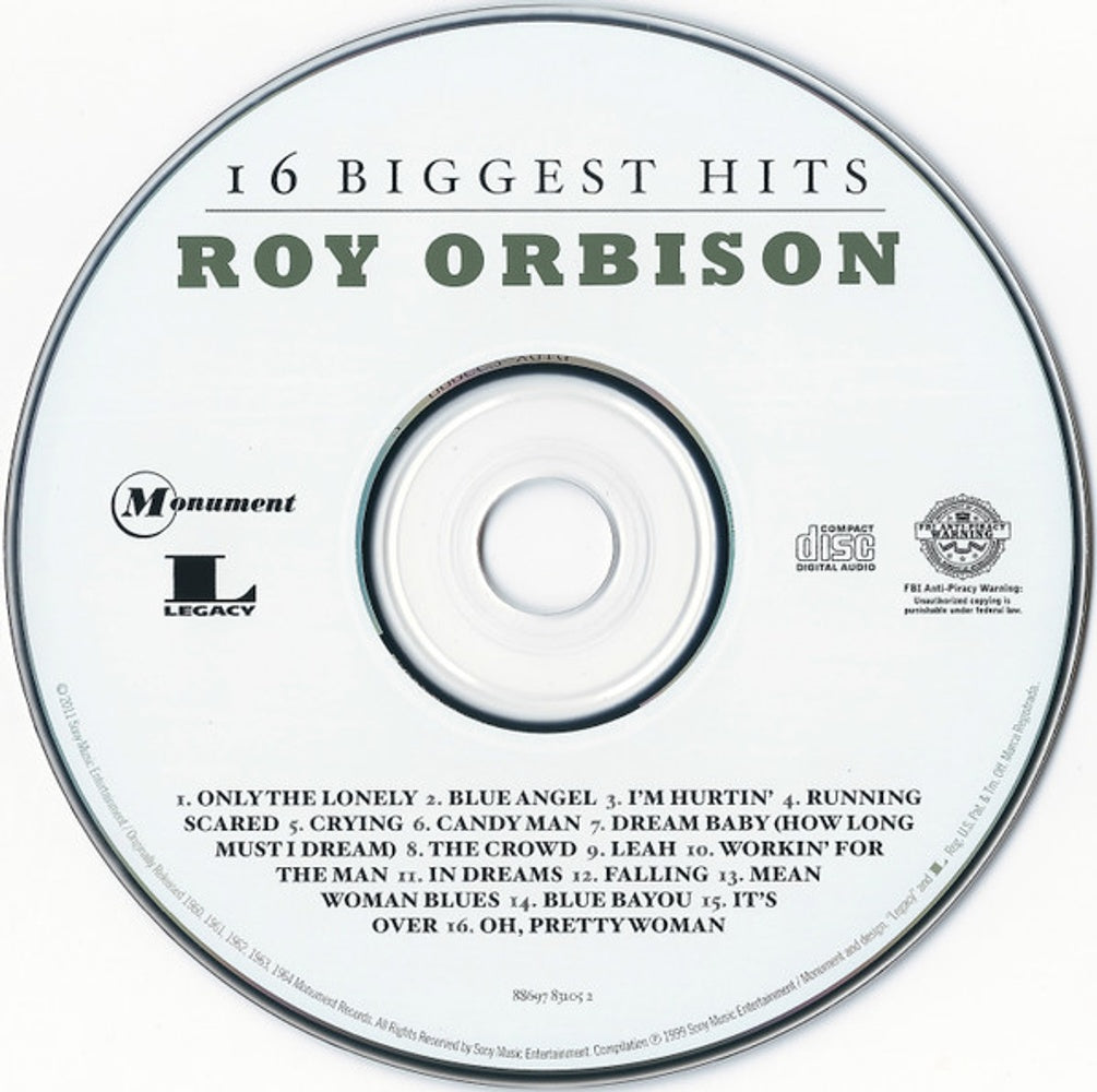 Image: Roy Orbison – 16 Biggest Hits CD | Relix