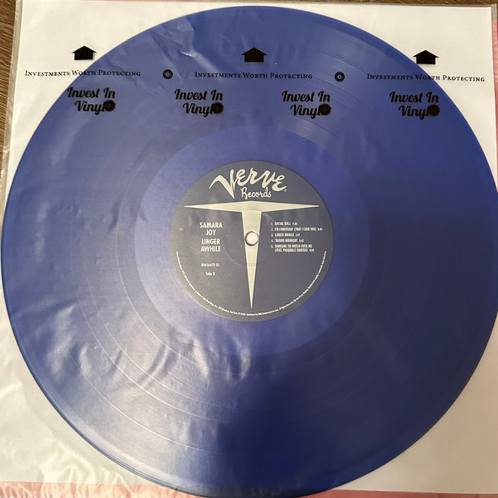 Image: Samara Joy – Linger Awhile  (Translucent Blue LP Vinyl) Vinyl LP | Relix