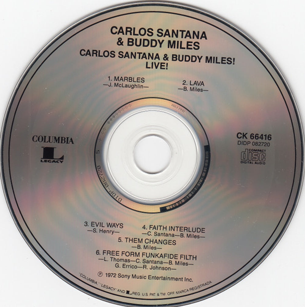 Image: Santana/Carlos Santana – Live CD | Relix