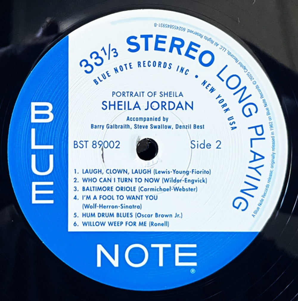 Image: Sheila Jordan – Portrait Of Sheila (Blue Note Tone Poet Edition LP Vinyl) Vinyl LP | Relix