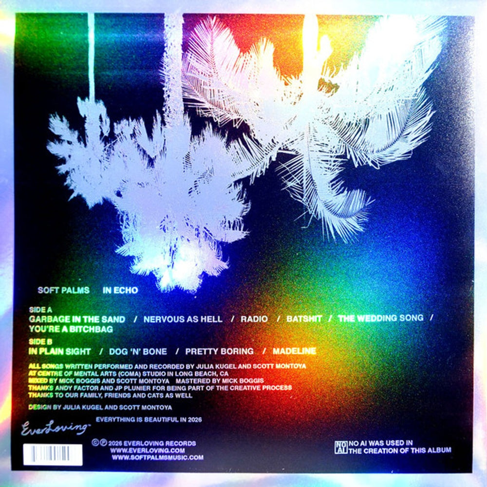 Image: Soft Palms – In Echo - Black Ice Vinyl (Colored LP Vinyl) Vinyl LP | Relix