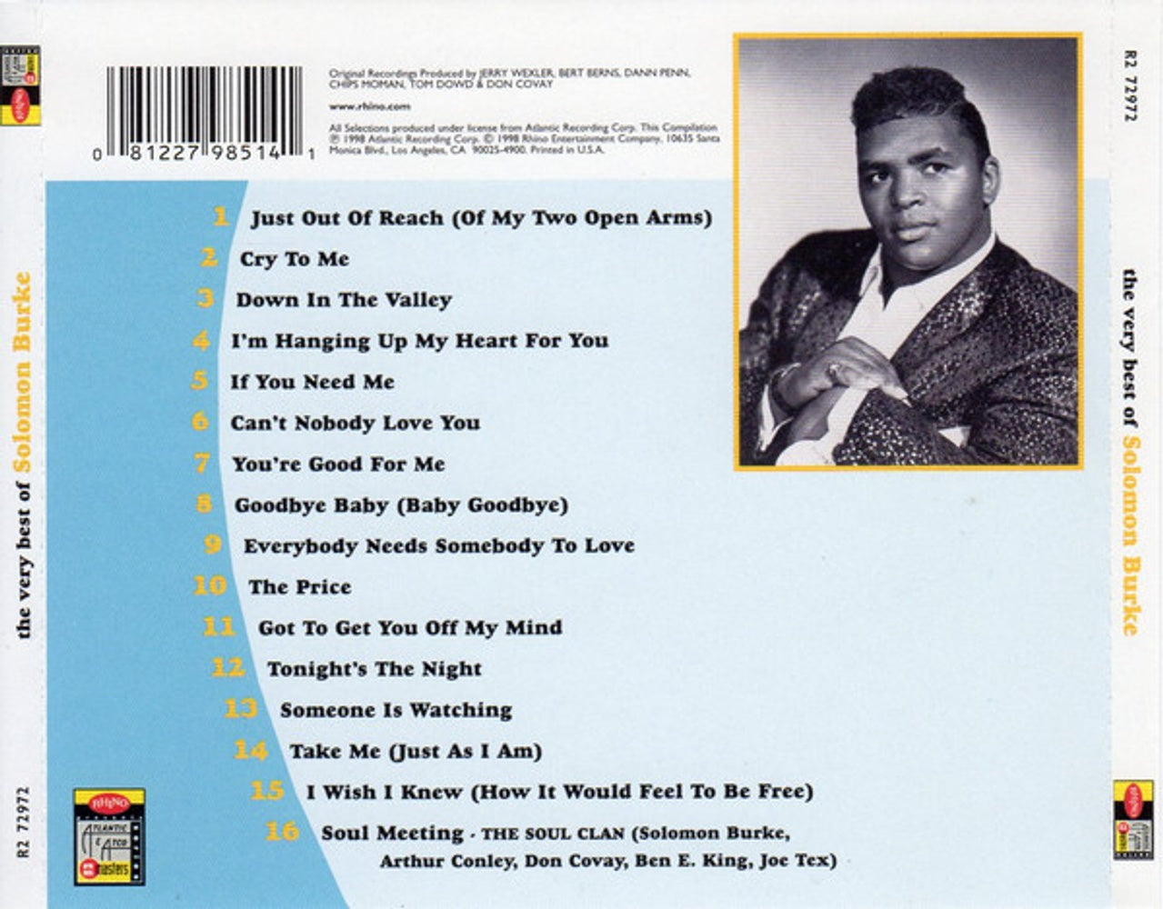 Image: Solomon Burke – The Very Best Of Solomon Burke CD | Relix