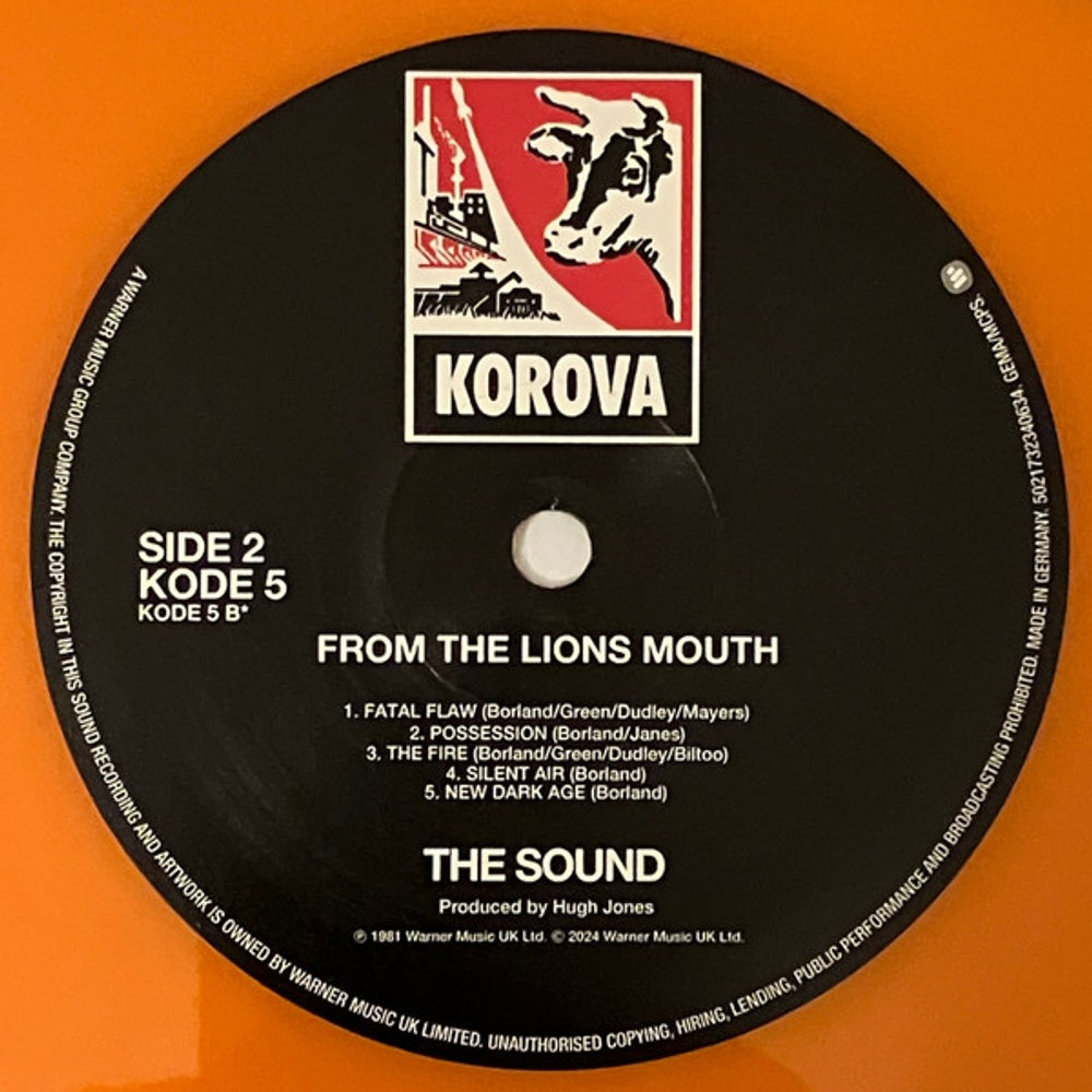 Image: Sound – From The Lions Mouth (Uk LP Vinyl) Vinyl LP | Relix