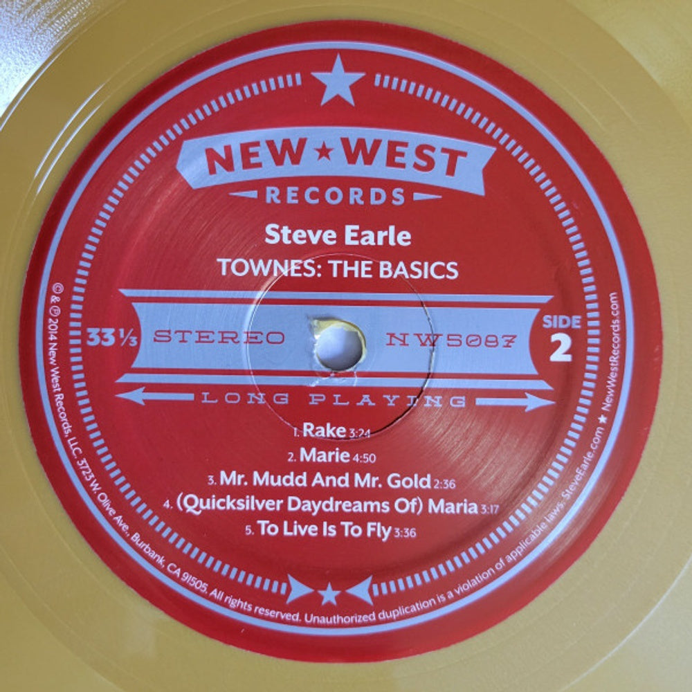 Image: Steve Earle – Townes: The Basics (Limited Edition Gold LP Vinyl) Vinyl LP | Relix