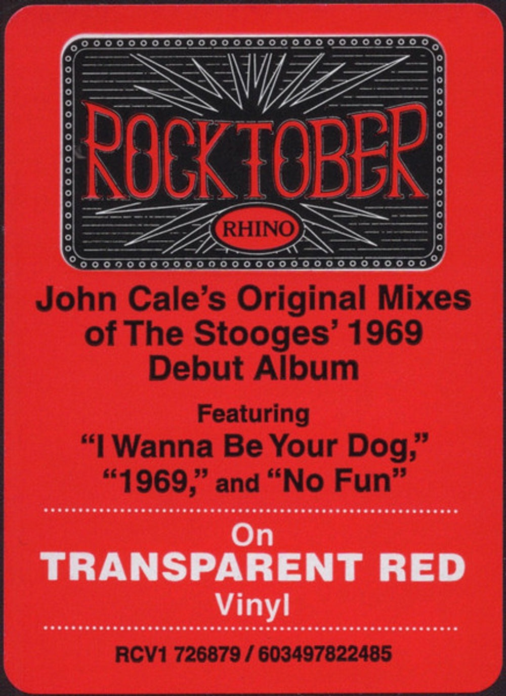 Image: Stooges – Stooges (John Cale Mix, Bme LP Vinyl) Vinyl LP | Relix