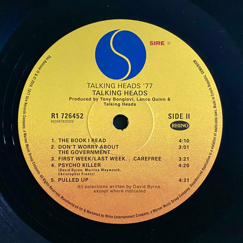 Image: Talking Heads – Talking Heads: 77 Vinyl LP | Relix