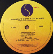 Image: Talking Heads – The Name Of This Band Is Talking Heads Vinyl LP | Relix