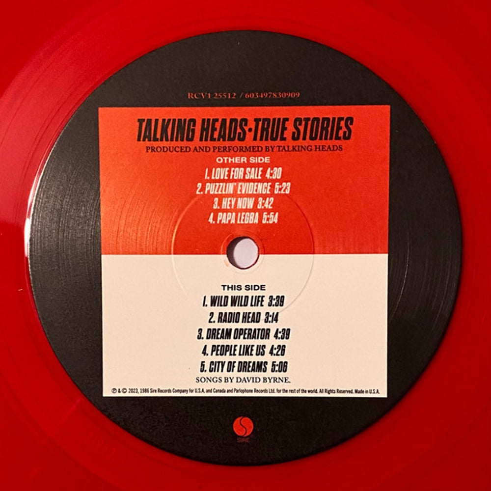 Image: Talking Heads – True Stories Vinyl LP | Relix