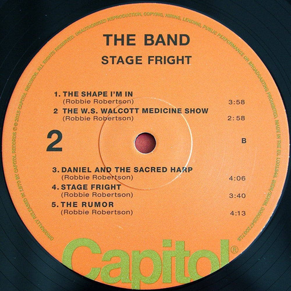 Image: The Band – Stage Fright (Limited Edition LP Vinyl) Vinyl LP | Relix