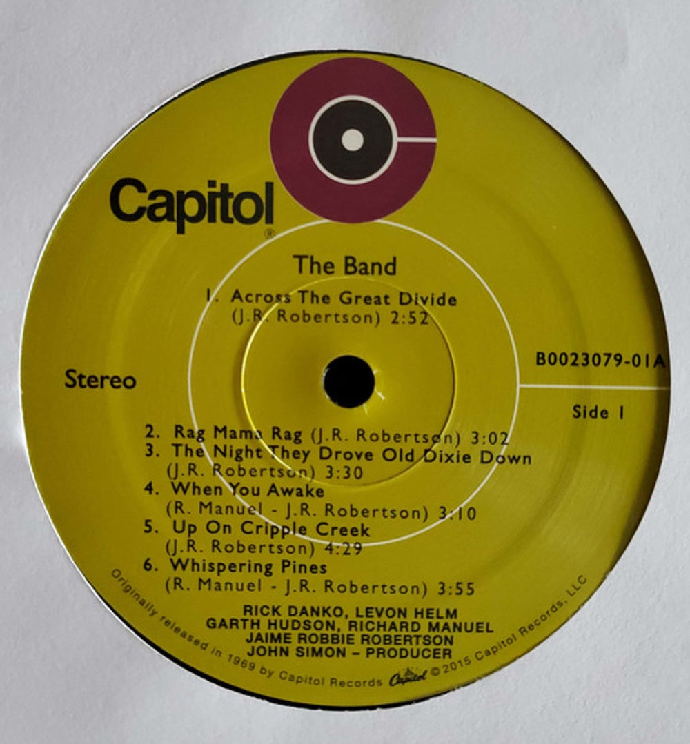 Image: The Band – The Band (Limited Edition LP Vinyl) Vinyl LP | Relix