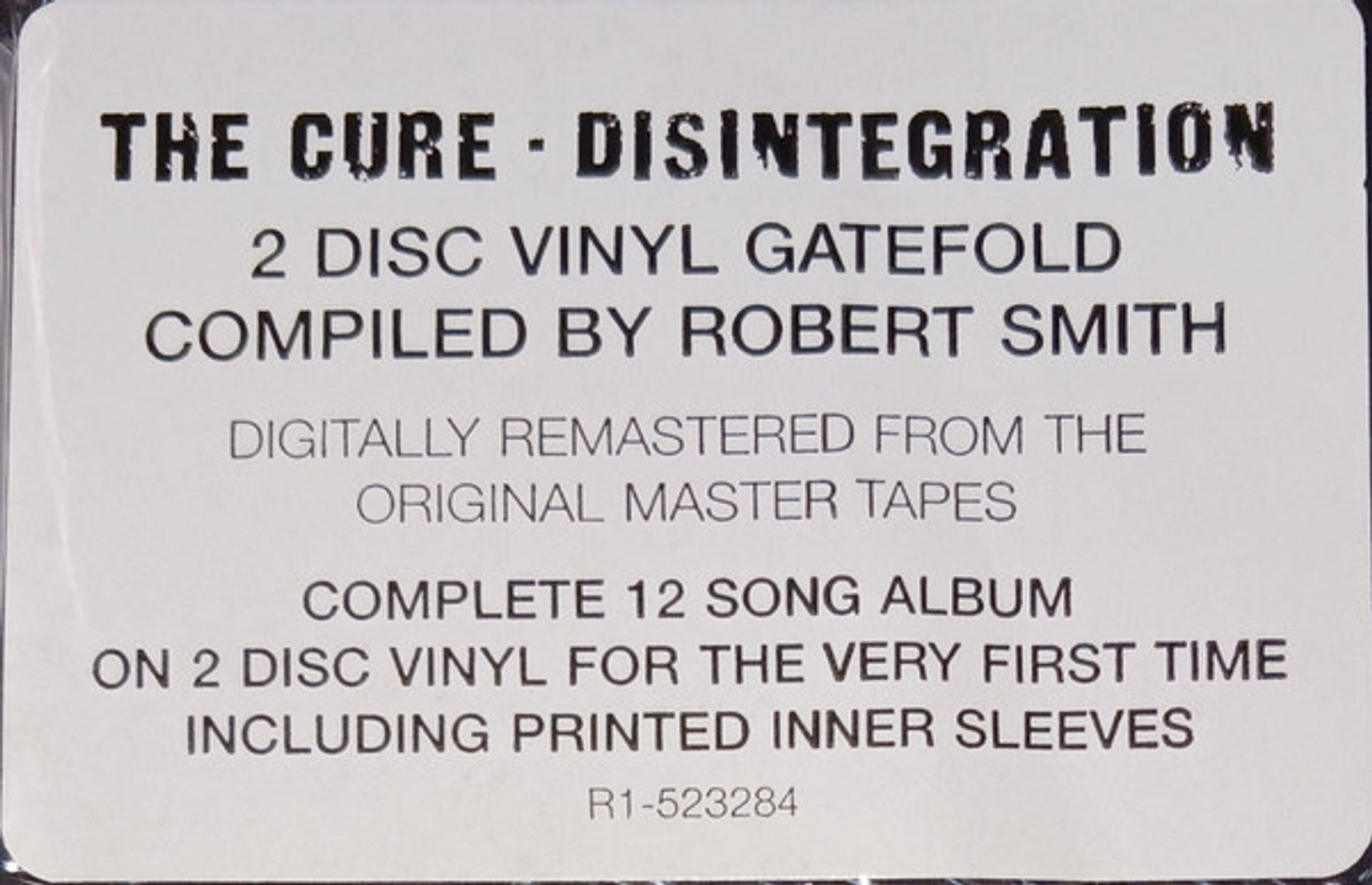 Image: The Cure – Disintegration (180 Gram 3-LP Vinyl) Vinyl LP | Relix