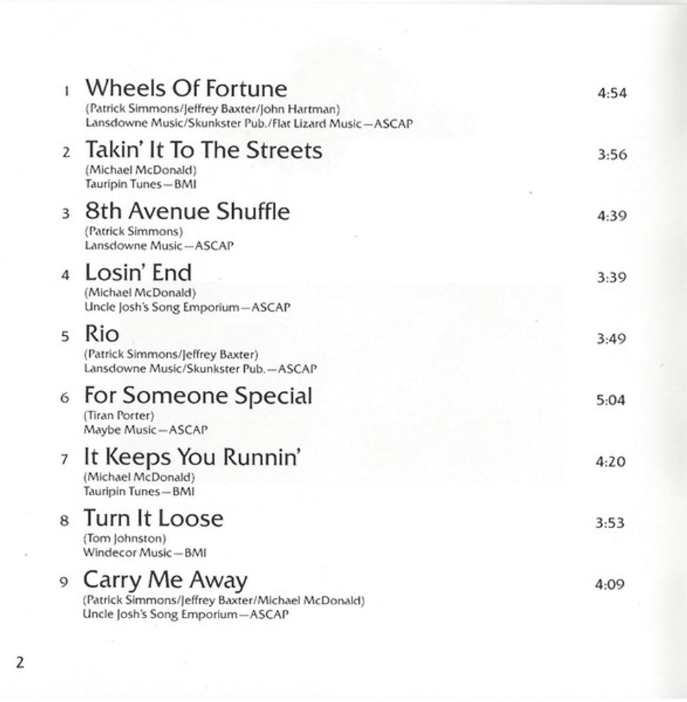 Image: The Doobie Brothers – Takin It to the Streets CD | Relix