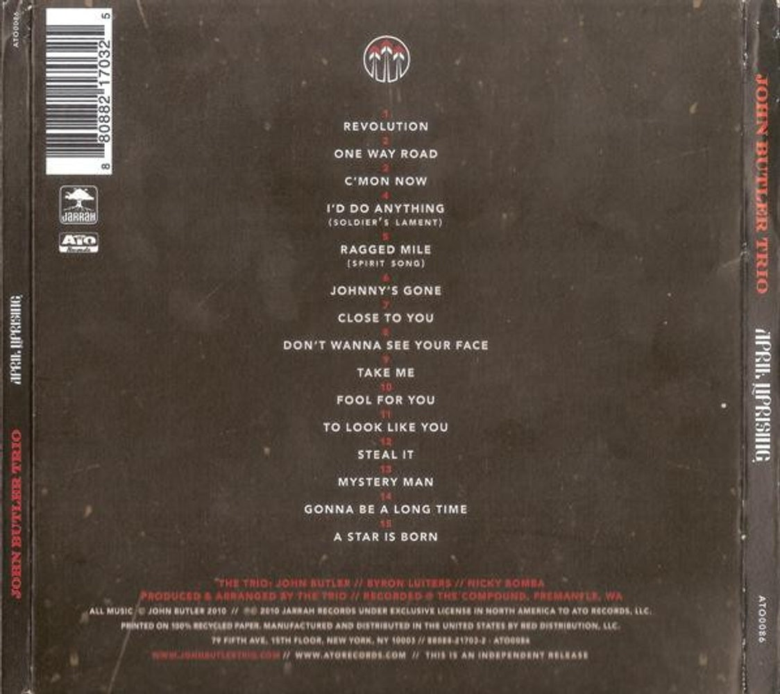 Image: The John Butler Trio – April Uprising CD | Relix