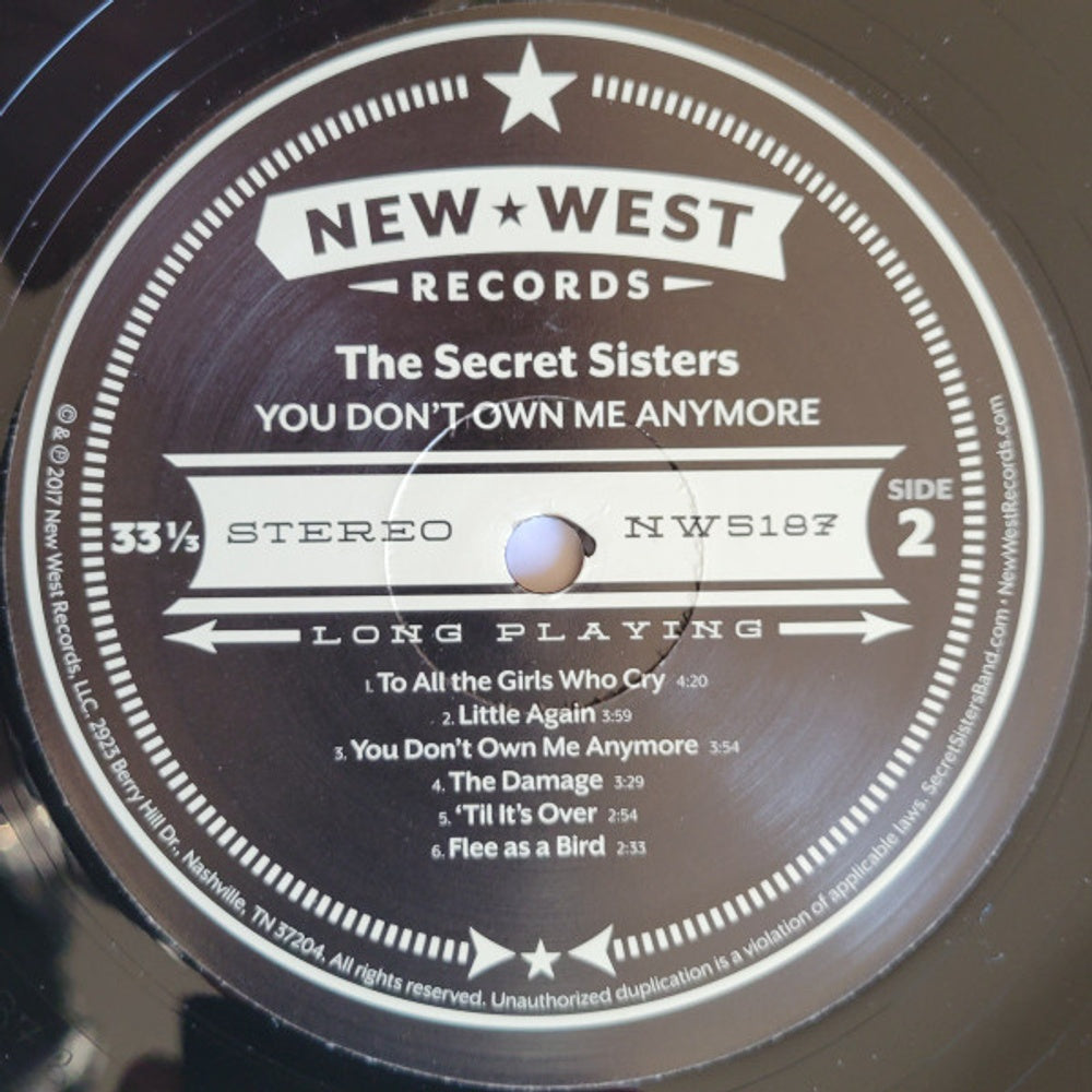 Image: The Secret Sisters – You Don't Own Me Anymore Vinyl LP | Relix