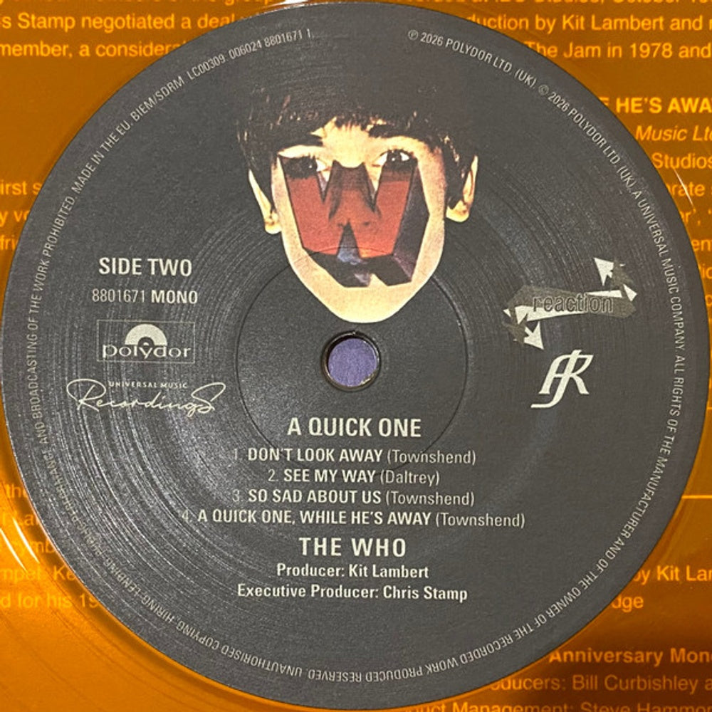 Image: The Who – A Quick One (RSD 2026 LP Vinyl) Vinyl LP | Relix