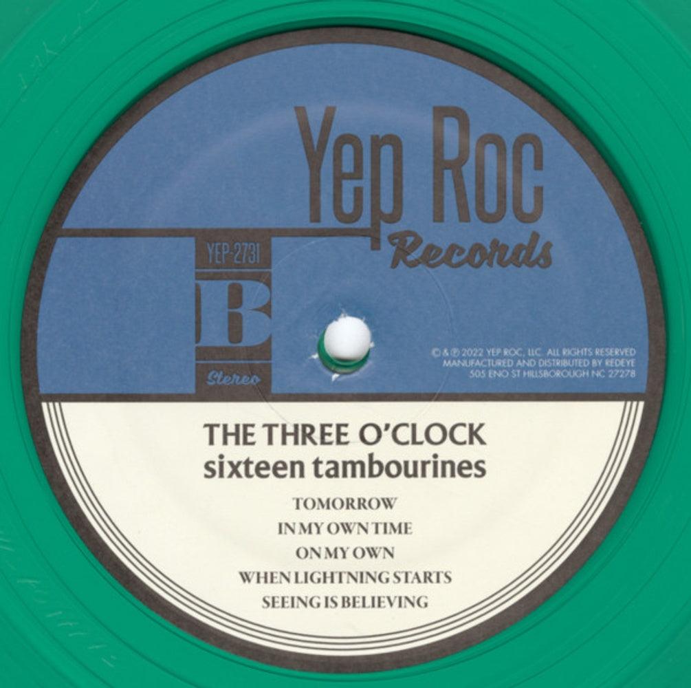 Image: Three O'Clock – Sixteen Tambourines (Clear, Grn, Remastered LP Vinyl) Vinyl LP | Relix