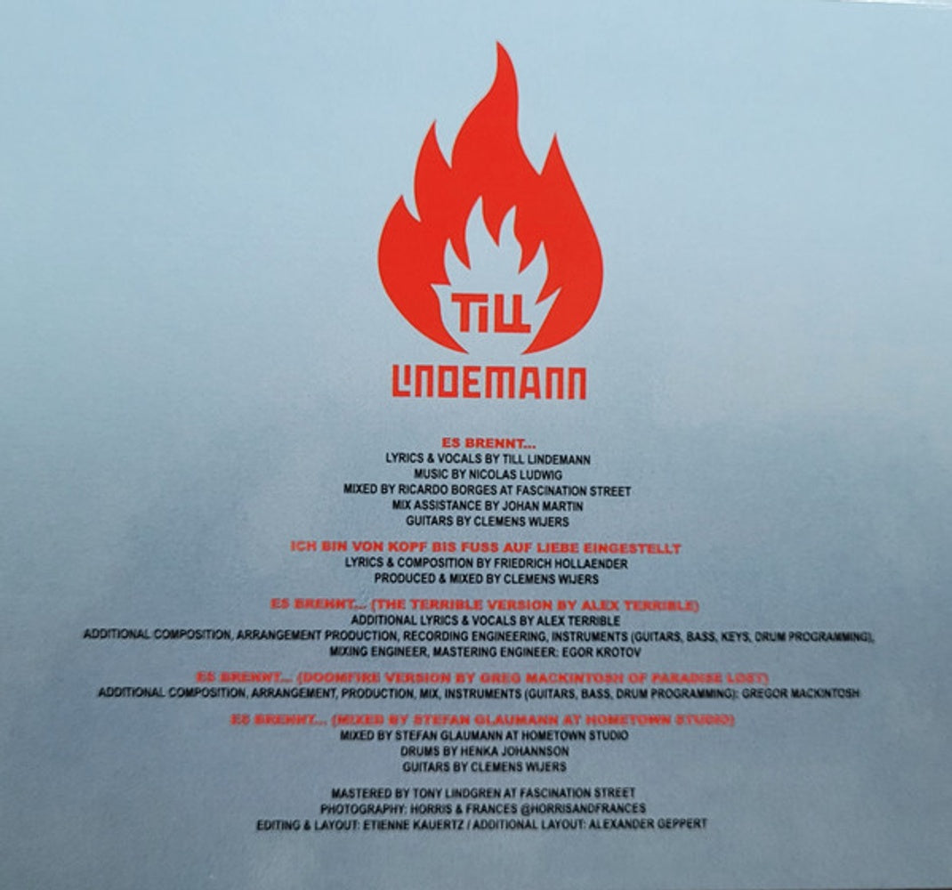 Image: Till Lindemann – Es Brennt CD | Relix