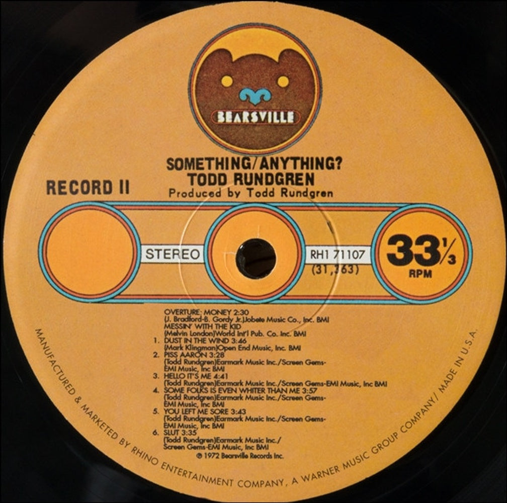 Image: Todd Rundgren – Something / Anything (180 Gram LP Vinyl) Vinyl LP | Relix