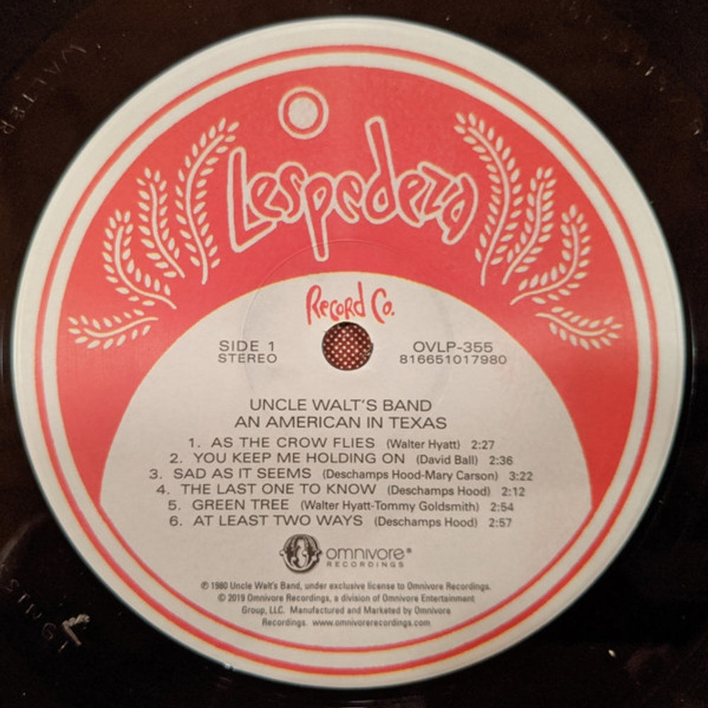 Image: Uncle Walt's Band – An American In Texas Vinyl LP | Relix