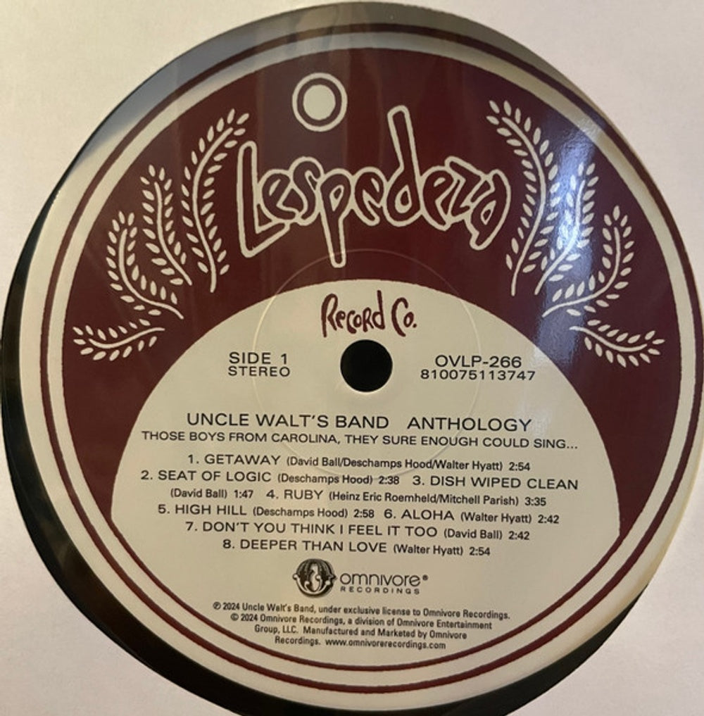 Image: Uncle Walt's Band – Anthology: Those Boys From Carolina, They Sure Vinyl LP | Relix
