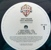 Image: Van Halen – Fair Warning: Remastered Vinyl LP | Relix