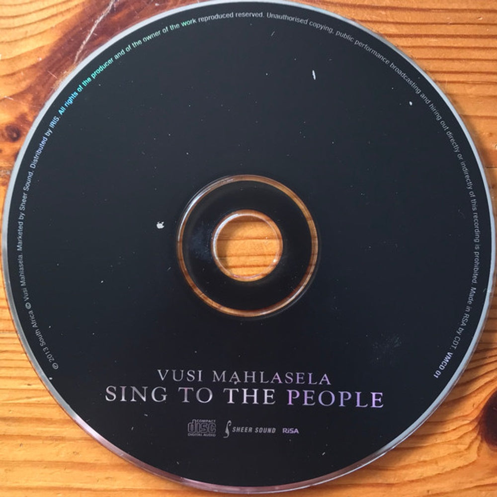 Image: Vusi Mahlasela – Sing to the People CD | Relix
