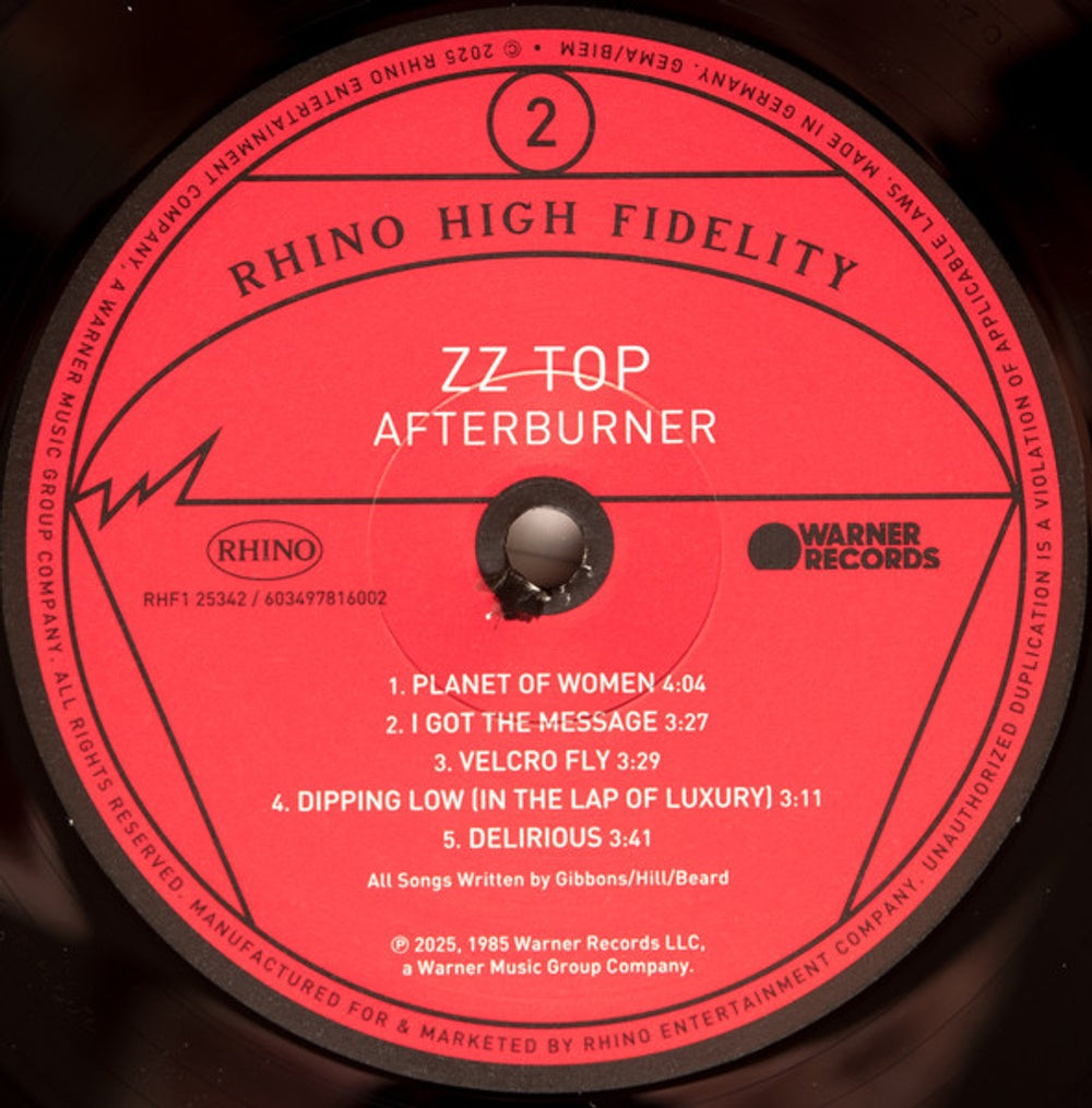 Image: ZZ Top – Afterburner (Rktbr25, Brick & Mortar Exclusive, Hifi LP Vinyl) Vinyl LP | Relix