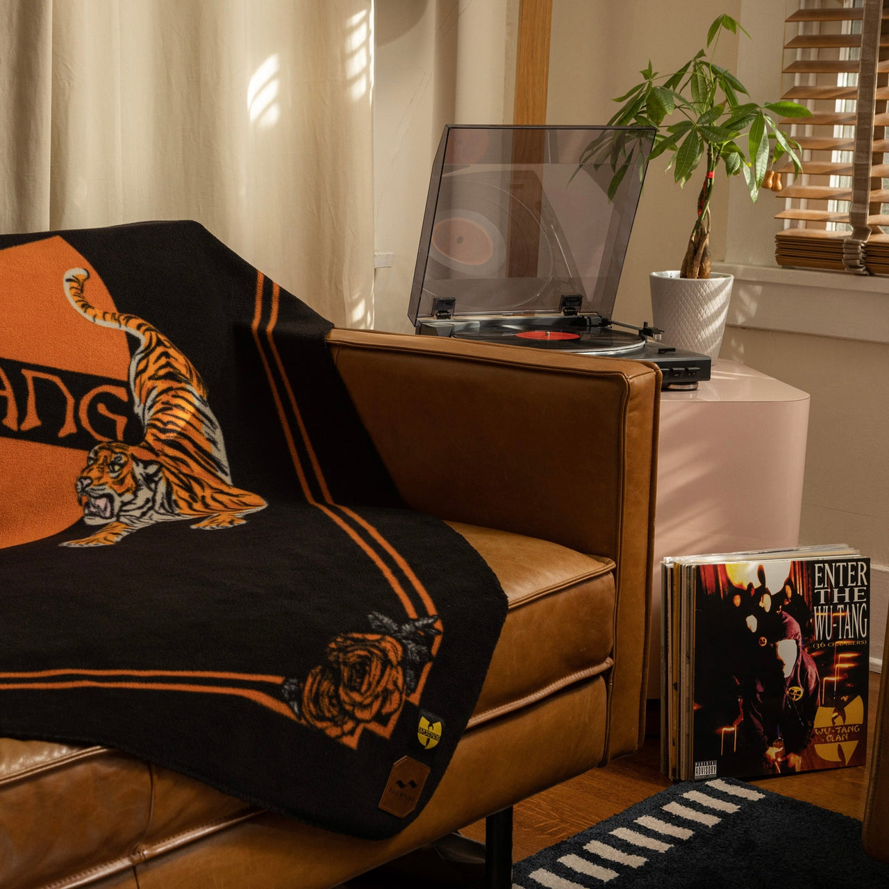 Tiger Style Polar Fleece Throw Blanket | Wu-Tang Clan x Slowtide