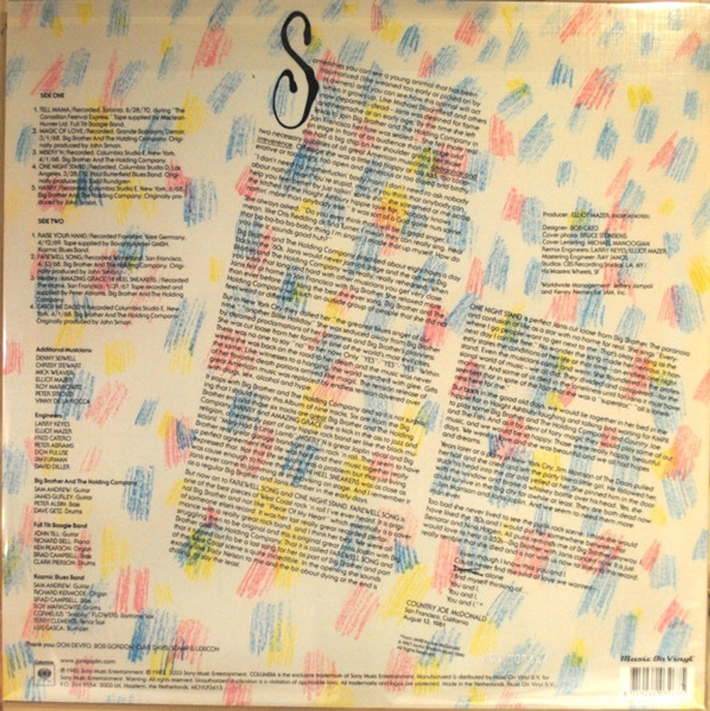 Janis Joplin – Farewell Song (180 Gram, Red LP Vinyl) - Detail