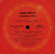 Janis Joplin – Farewell Song (180 Gram, Red LP Vinyl) - Alternate View
