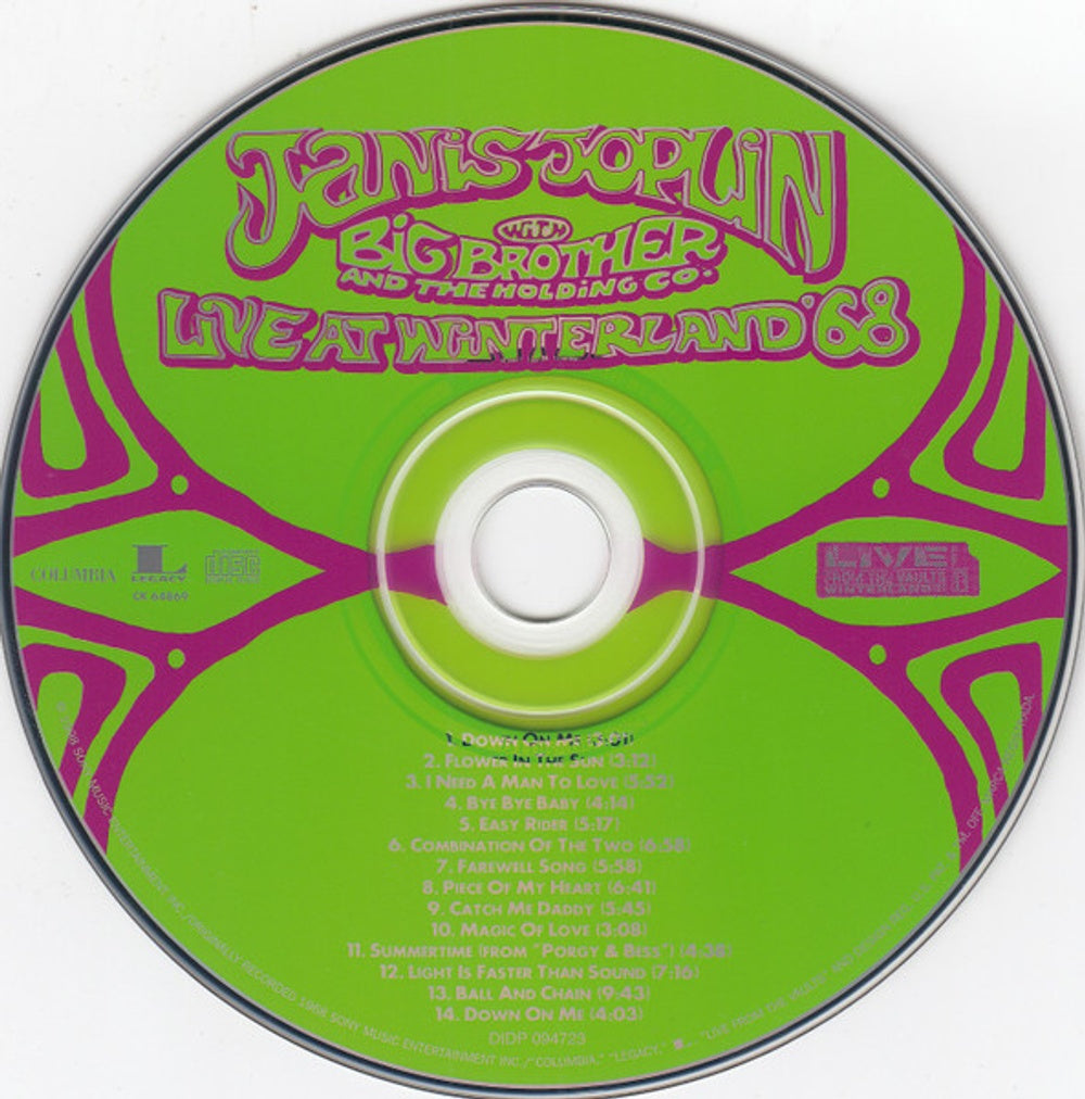 Janis Joplin – Live at Winterland 68 (CD) - Alternate View