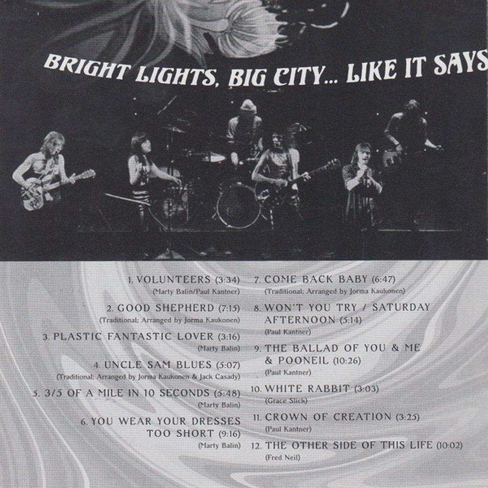 Jefferson Airplane – Sweeping Up The Spotlight Live At The Fillmore East 1969 (CD) - Detail