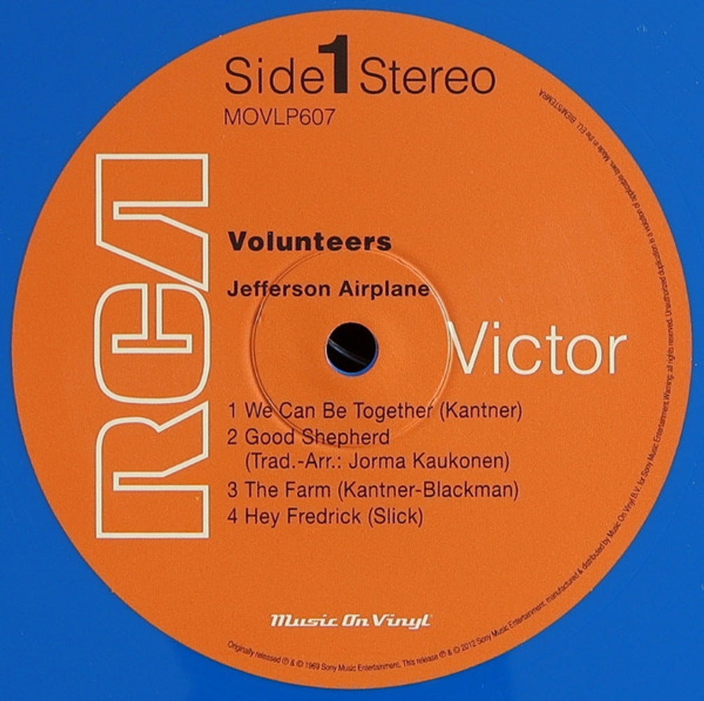 Jefferson Airplane – Volunteers (180 Gram Blue LP Vinyl) - Close-Up