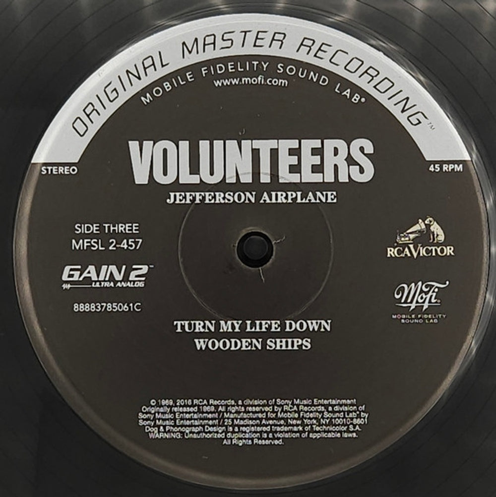 Jefferson Airplane – Volunteers (Mobile Fidelity 180 Gram 2xLP Vinyl) - Side View