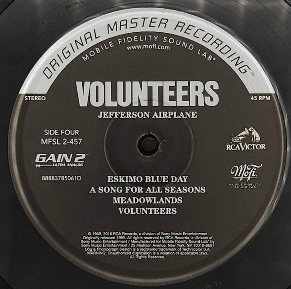 Jefferson Airplane – Volunteers (Mobile Fidelity 180 Gram 2xLP Vinyl) - Additional View