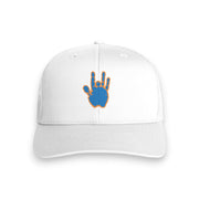 Jerry Garcia Blue & Orange Hand Trucker Hat - White