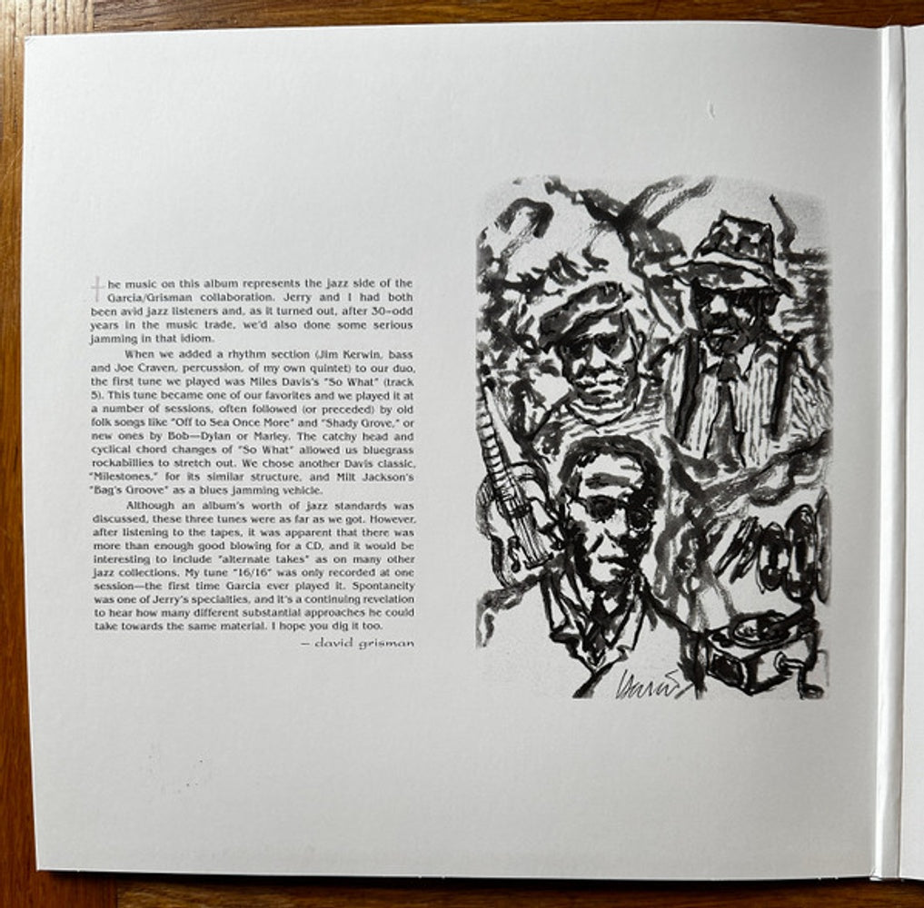 Jerry Garcia & David Grisman – So What (2–LP Vinyl) – Back Cover – Relix – 1017x1000px