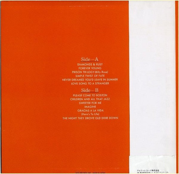 Joan Baez – Greatest Hits (CD) - Detail