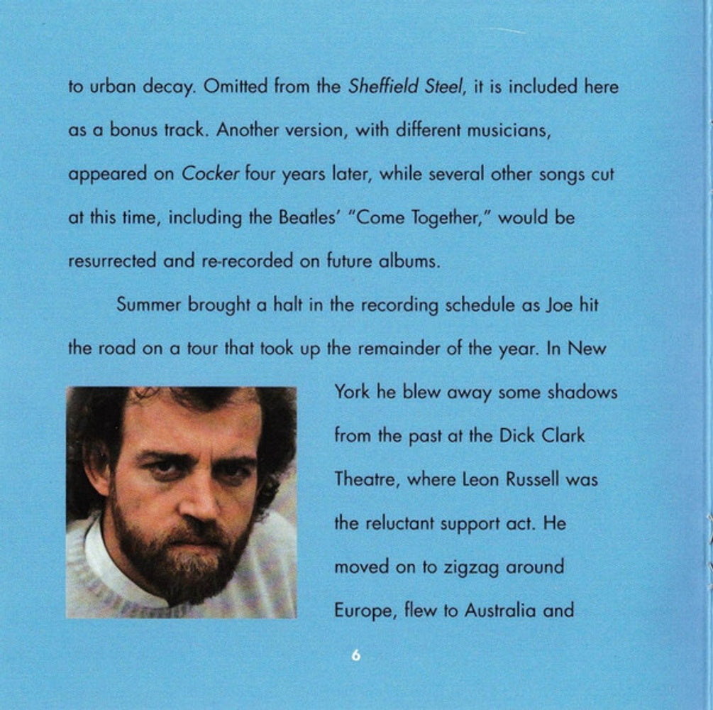Joe Cocker – Sheffield Steel (Bonus Tracks, Remastered CD) - Side View