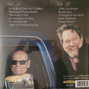 John Hiatt with The Jerry Douglas Band – Leftover Feelings (Limited Edition Blue Marble LP Vinyl) - Side View