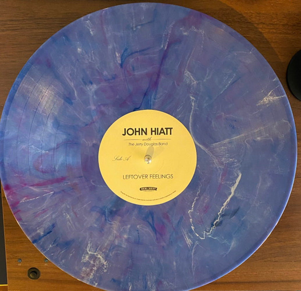 John Hiatt with The Jerry Douglas Band – Leftover Feelings (Limited Edition Blue Marble LP Vinyl) - Detail