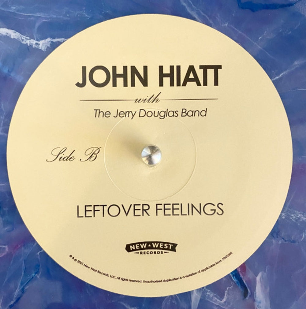 John Hiatt with The Jerry Douglas Band – Leftover Feelings (Limited Edition Blue Marble LP Vinyl) - Close-Up