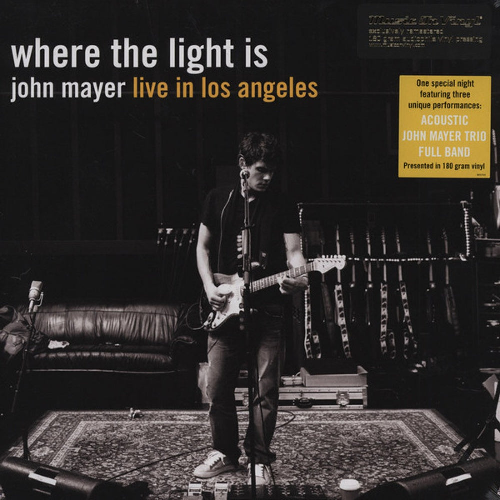 John Mayer – Where The Light Is (Import LP Vinyl) – Front Cover – Relix – 1000x1000px