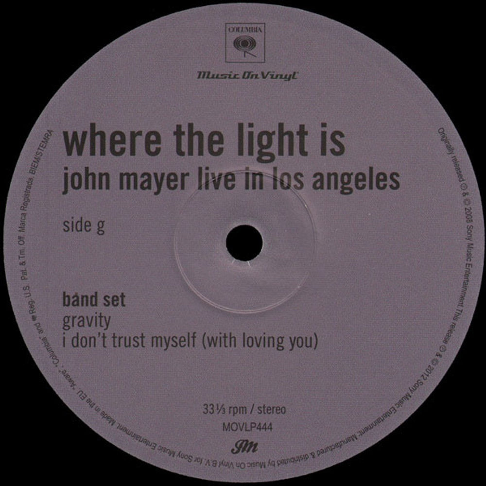 John Mayer – Where The Light Is (4-LP Vinyl) | relix.shop